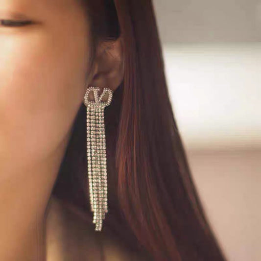 personalized fashion versatile full diamond earrings eh13168a50