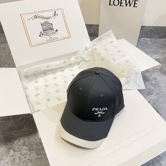 2024 early spring new color blocked big brand baseball hat sunscreen hat mza33