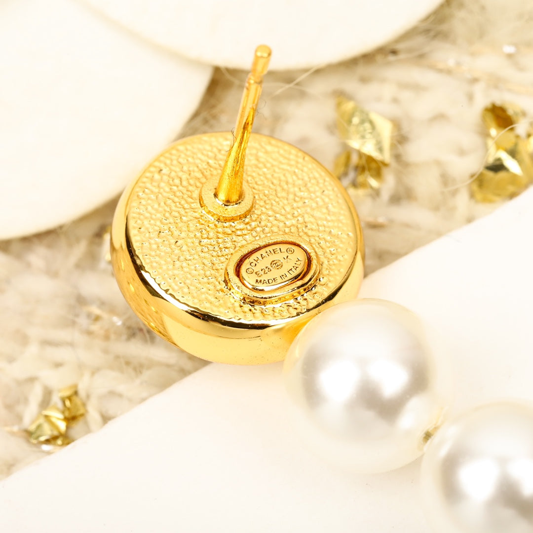 european and american personality celebrity 24k diamond pearl earrings eh13168a54