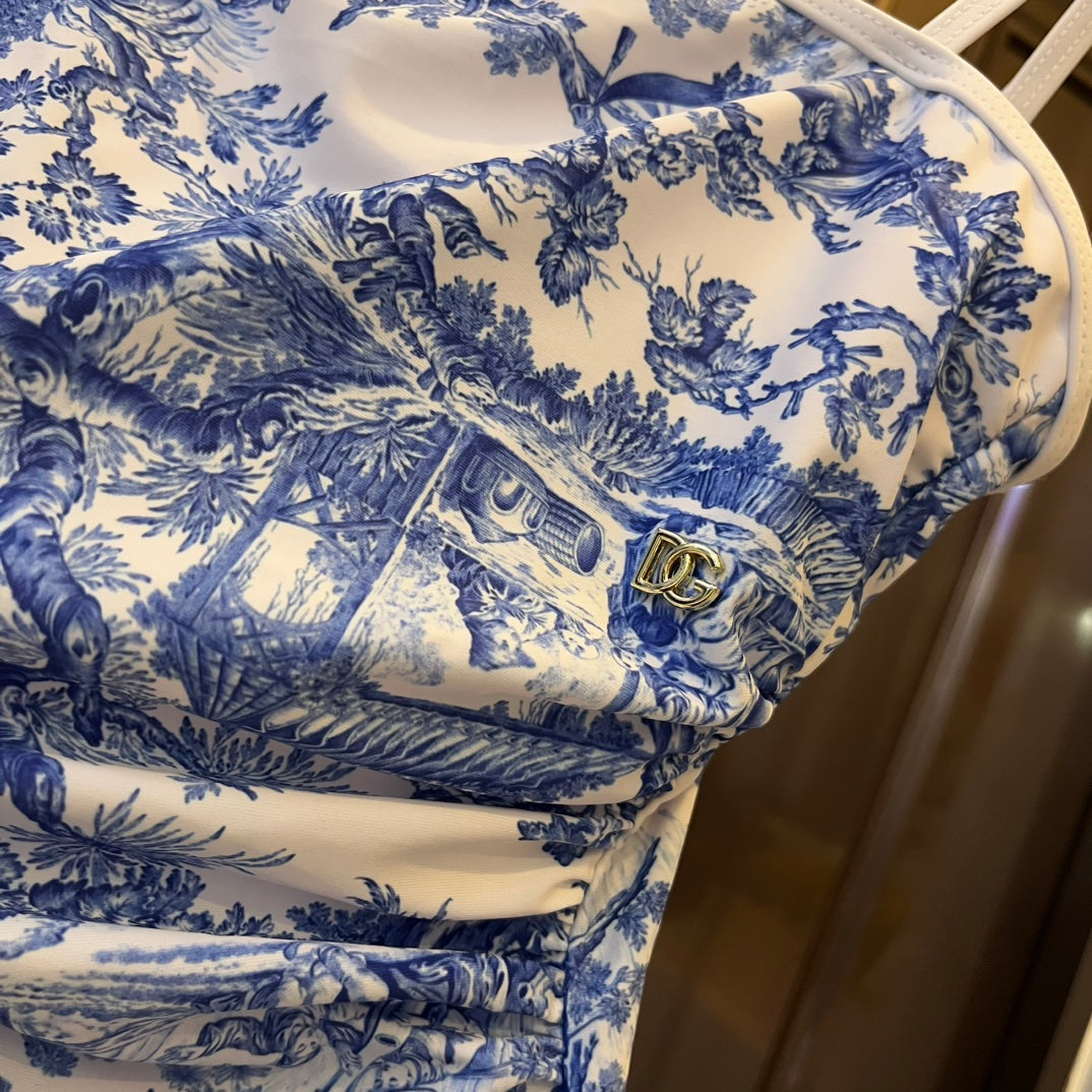 slimming slim strap new fragmented flower swimming swimsuit hot spring one piece swimsuit nya7