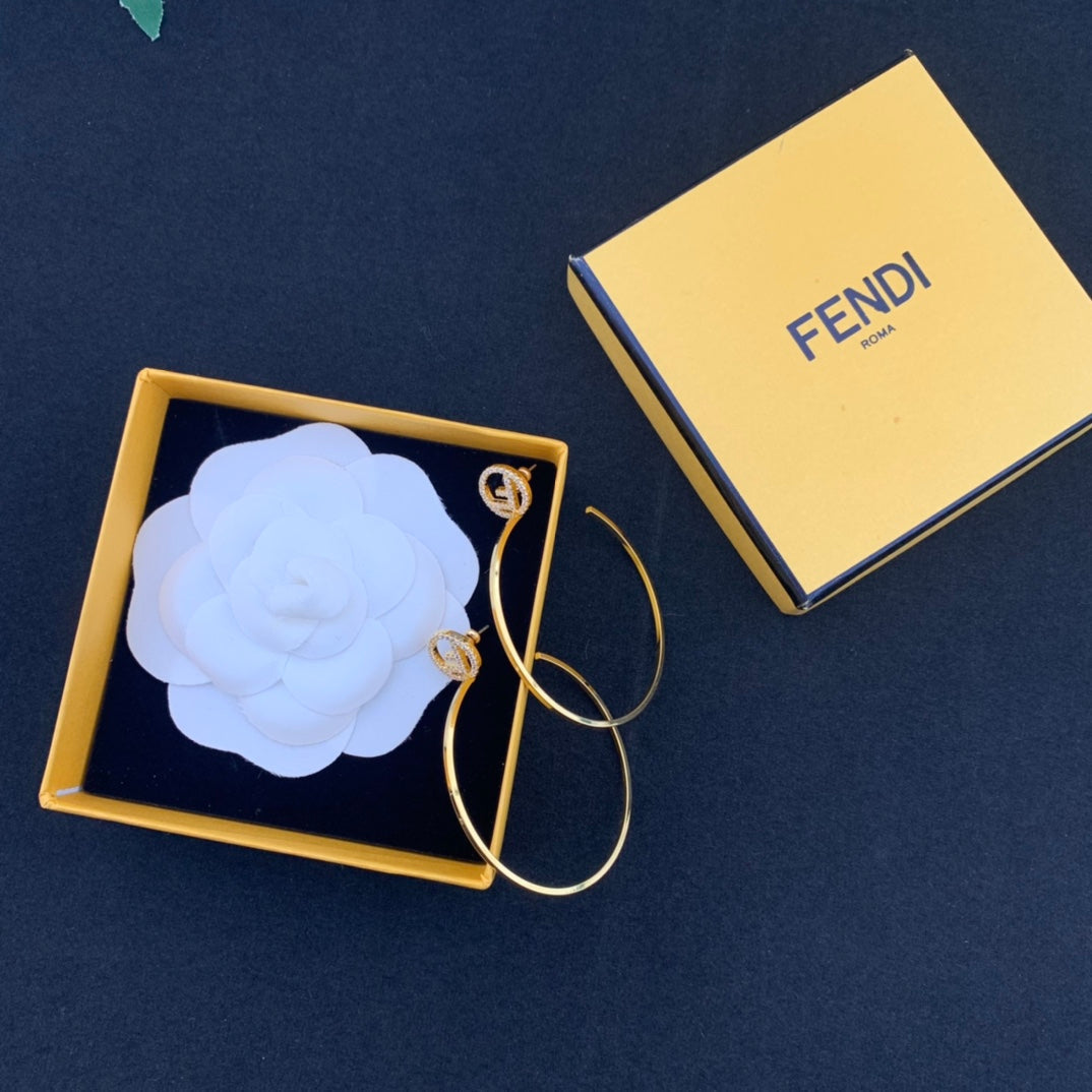 sexy hollow diamond inlaid smooth large ear rings eh13168a53