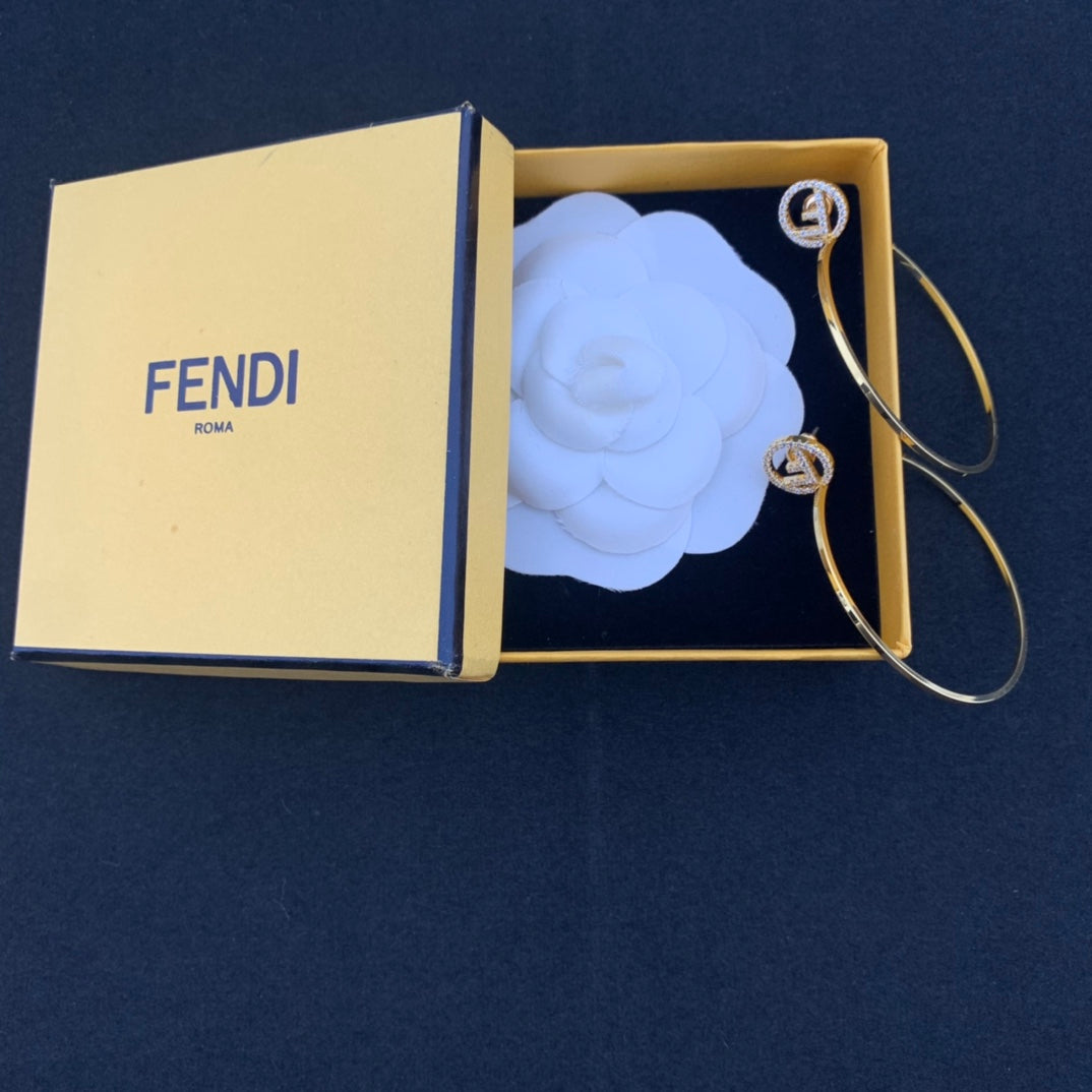 sexy hollow diamond inlaid smooth large ear rings eh13168a53