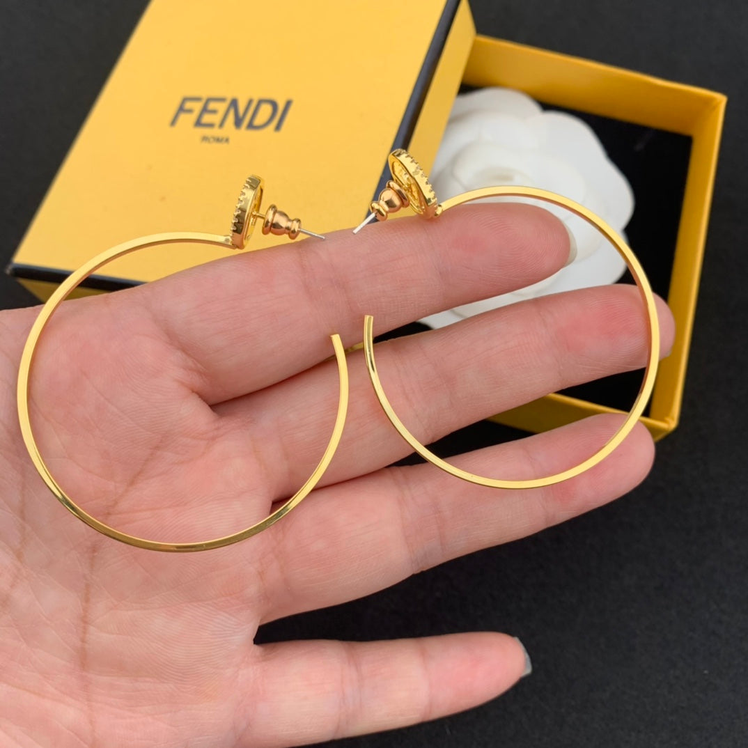 sexy hollow diamond inlaid smooth large ear rings eh13168a53