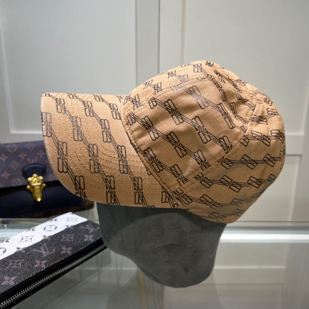 balenciaga summer simple versatile duck tongue hat high end brown baseball hat mza48