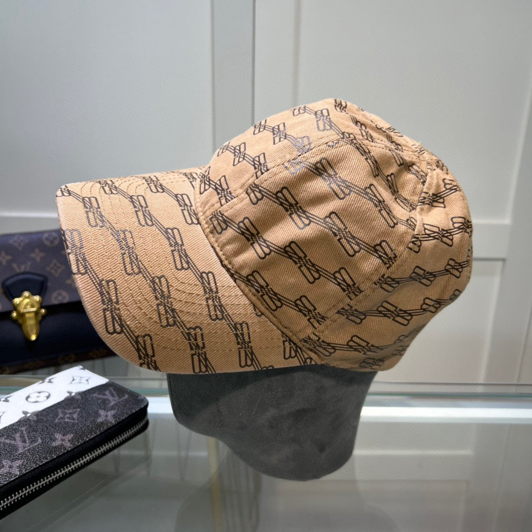 balenciaga summer simple versatile duck tongue hat high end brown baseball hat mza48
