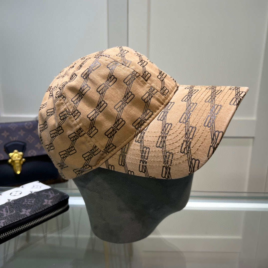 balenciaga summer simple versatile duck tongue hat high end brown baseball hat mza48