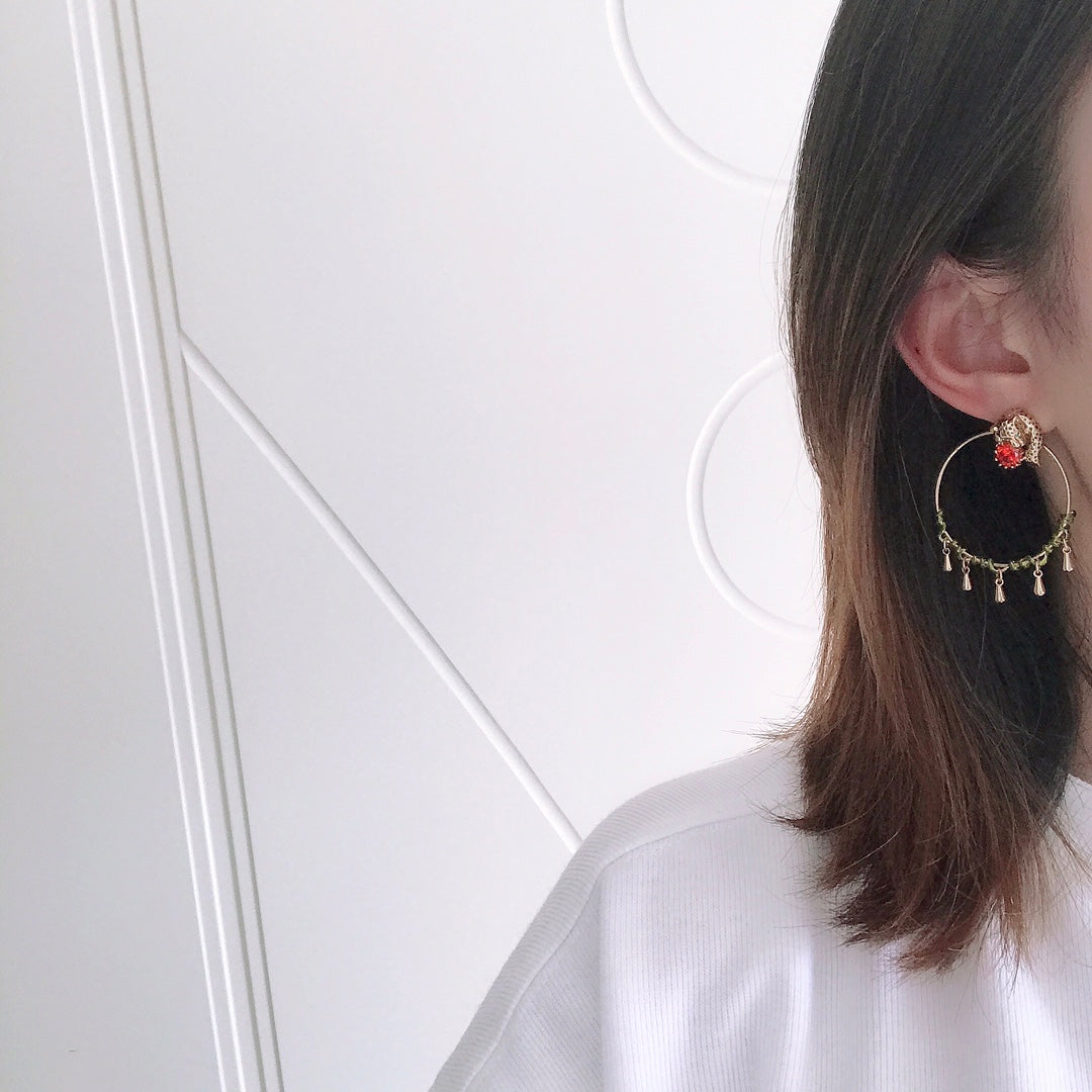 new versatile fashion leopard fragmented earrings eha61