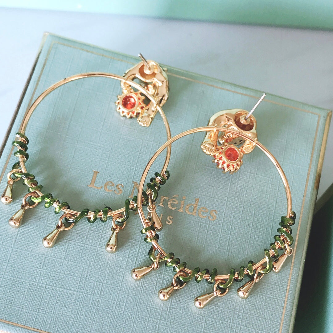 new versatile fashion leopard fragmented earrings eha61