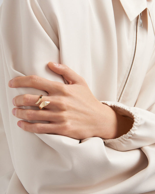 diamond snake shaped personalized versatile single item mini ring jzc13