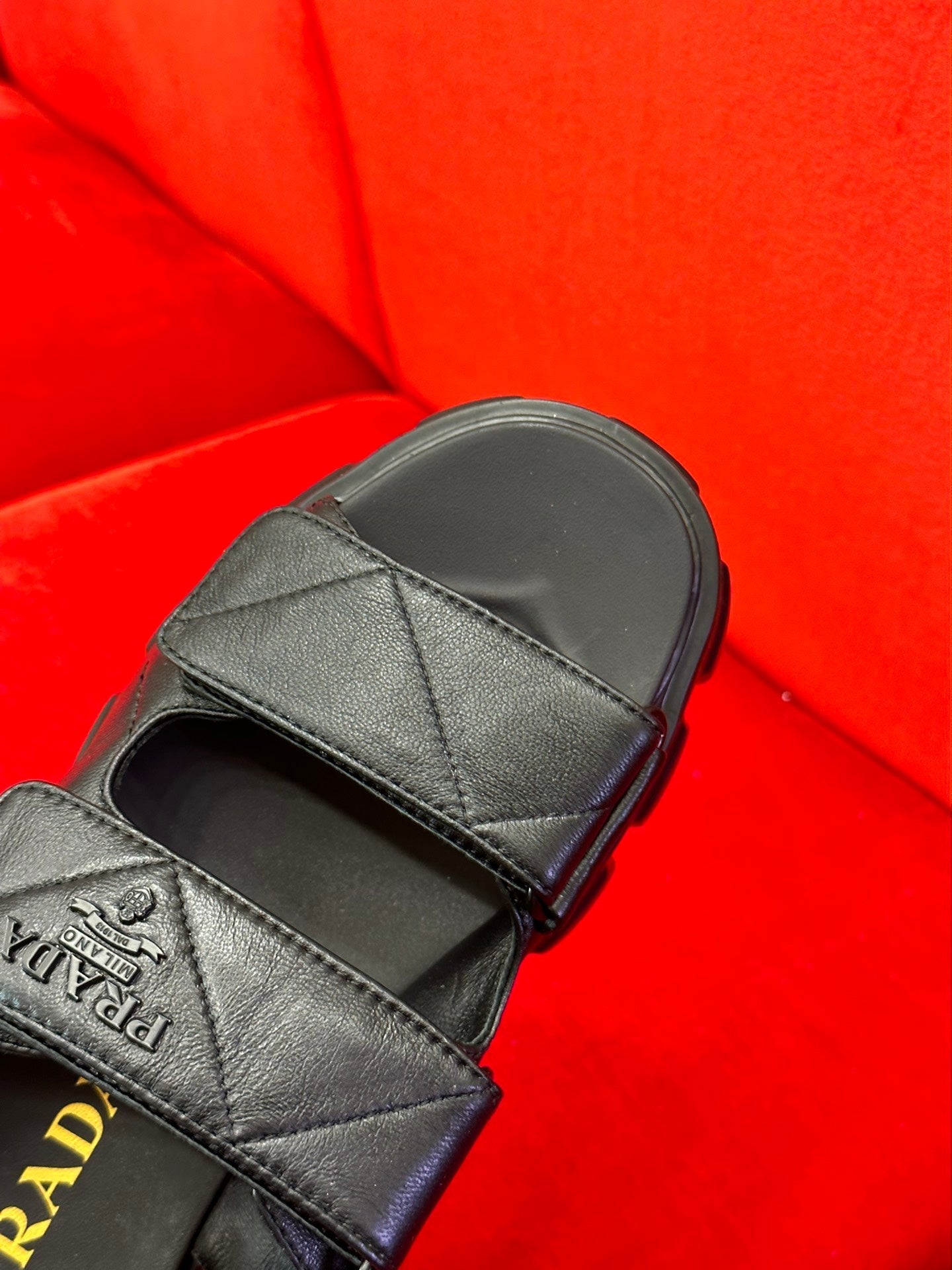 2024 spring summer triangle cake shoes velcro sandals thickened bottom xzy1