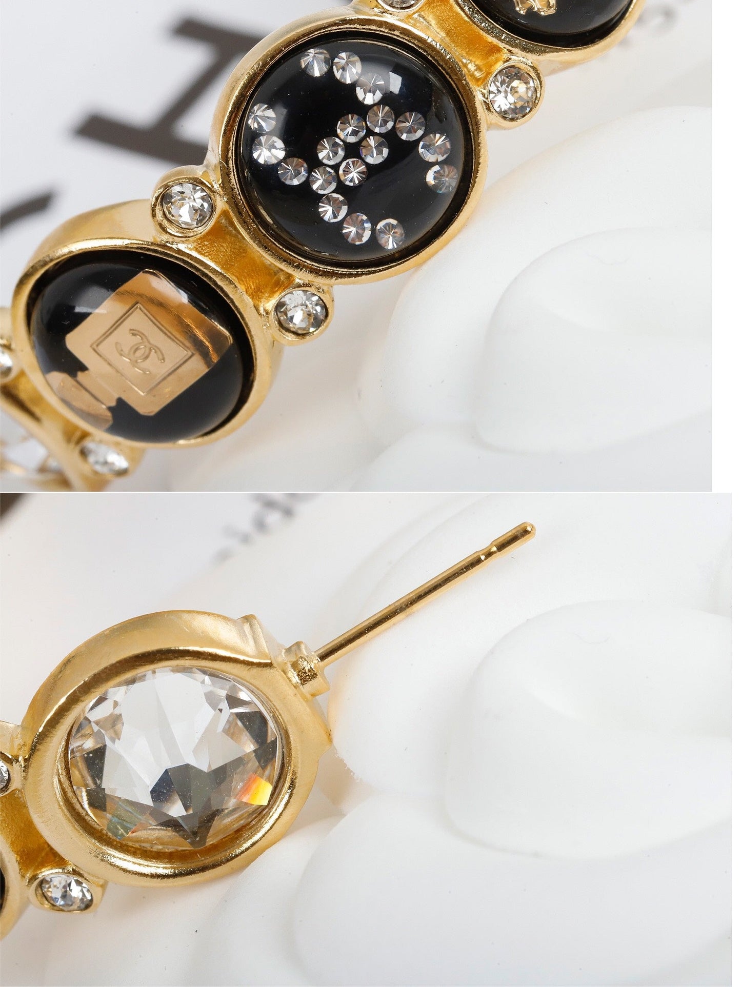 chanels high end light luxury unique hong kong style earrings double c earrings eha74