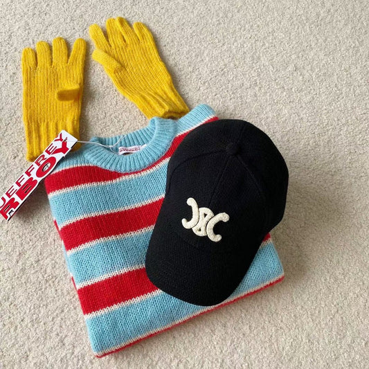 colorblock letter baseball hat embroidered duck tongue hat fashion baseball hat mza41
