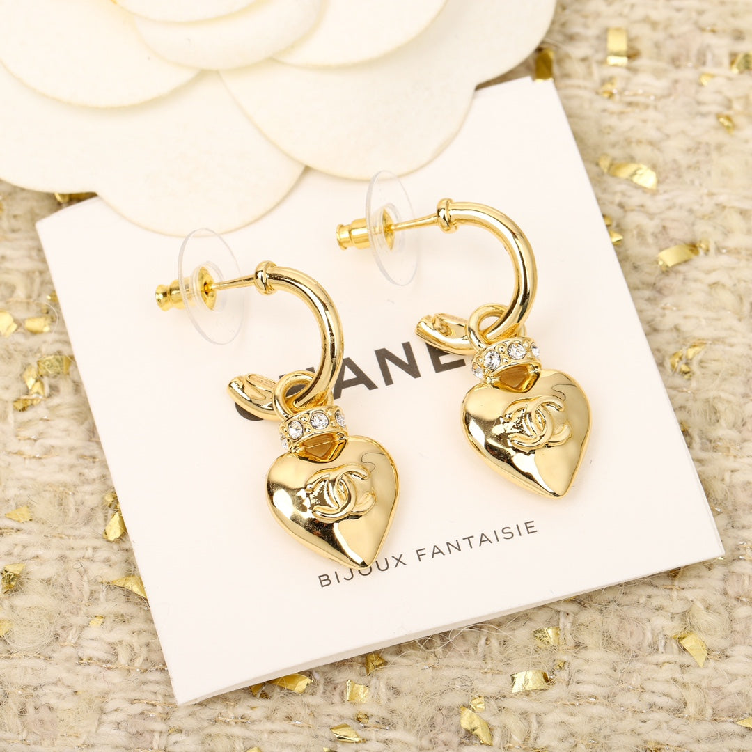 24 spring summer latest love double c retro advanced earring earrings earstuds eha78