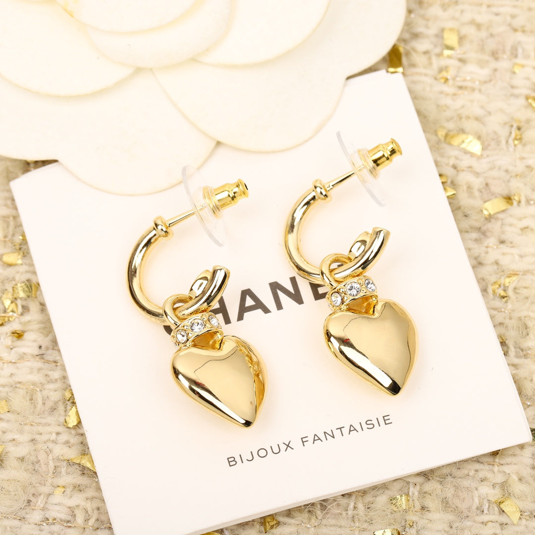 24 spring summer latest love double c retro advanced earring earrings earstuds eha78