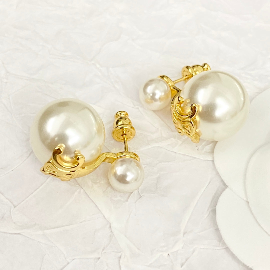 arc de triomphe hot selling fashion gold pearl earrings eha88