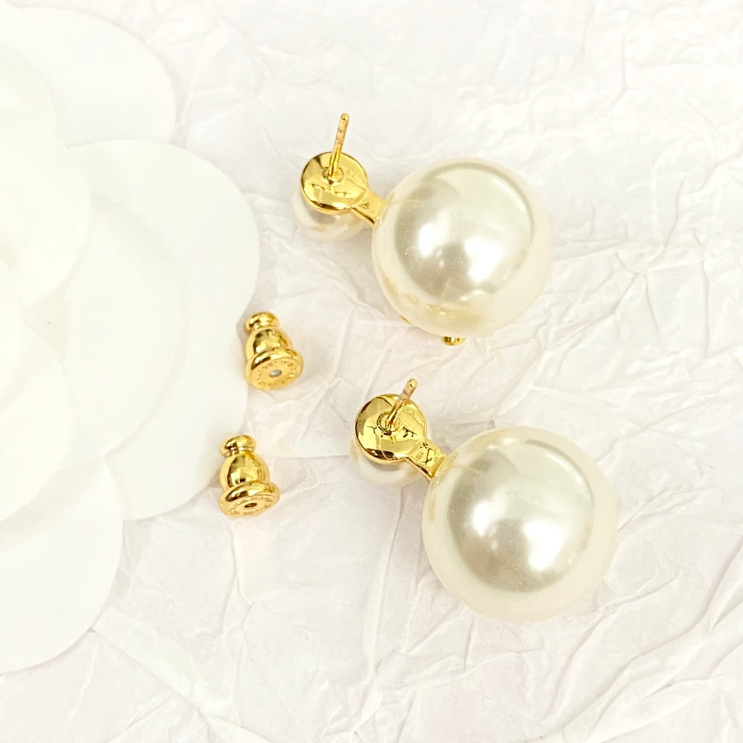 arc de triomphe hot selling fashion gold pearl earrings eha88