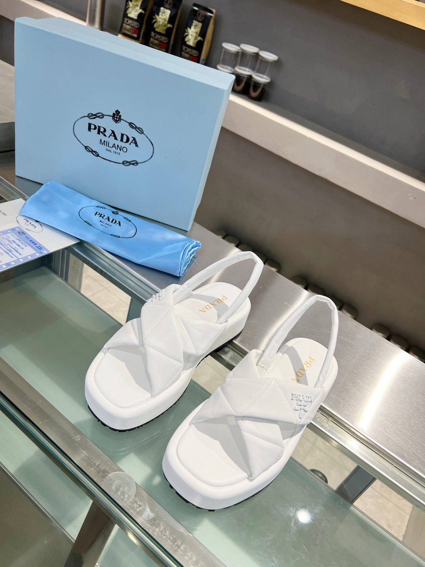 white versatile open toe leather triangle sandals bread shoes xzh139