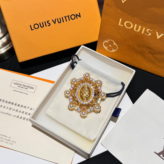 pearl gold round filipino dong show style brooch xzc10