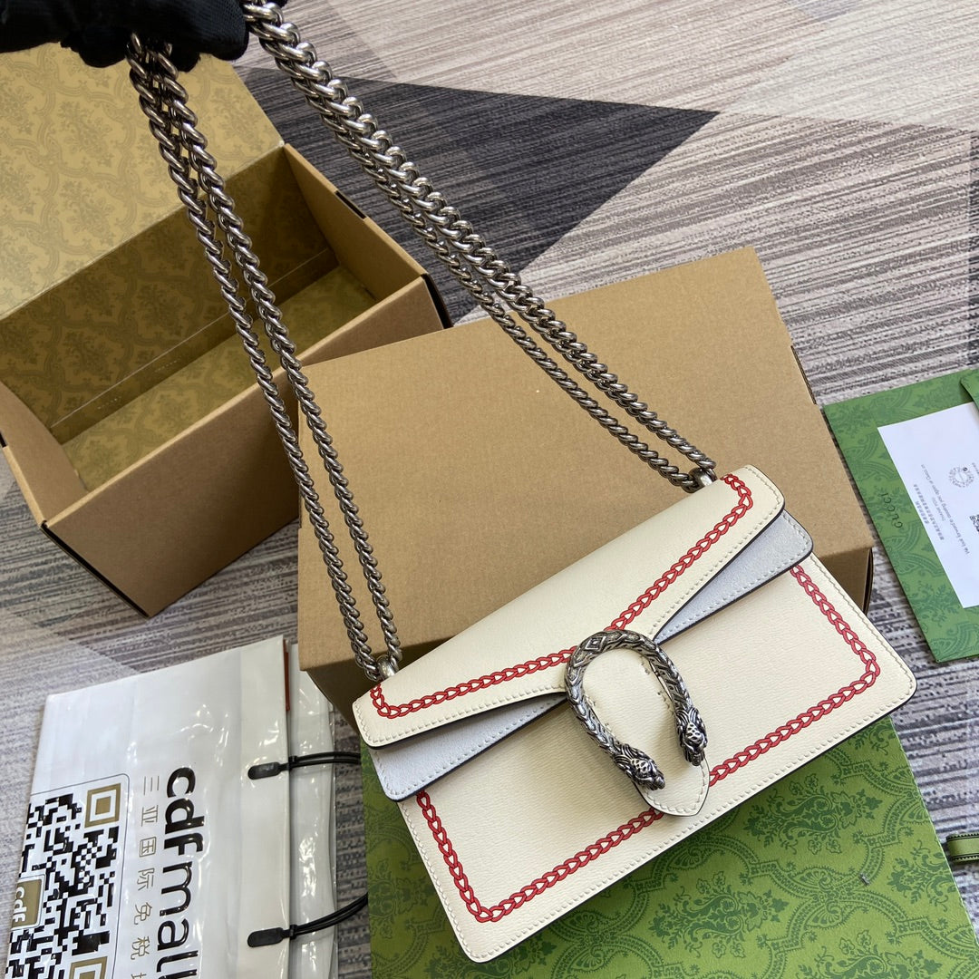 dionysus rectangular ivory white single shoulder womens bag bst01