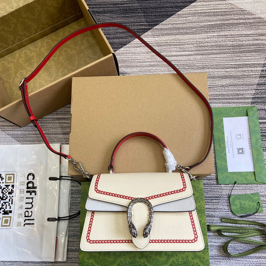 dionysus small ivory white square handbag bst2