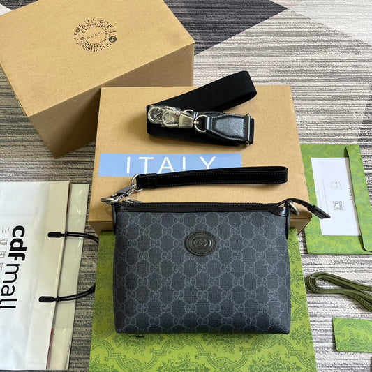 cross body fashion black one shoulder small square bag bst09