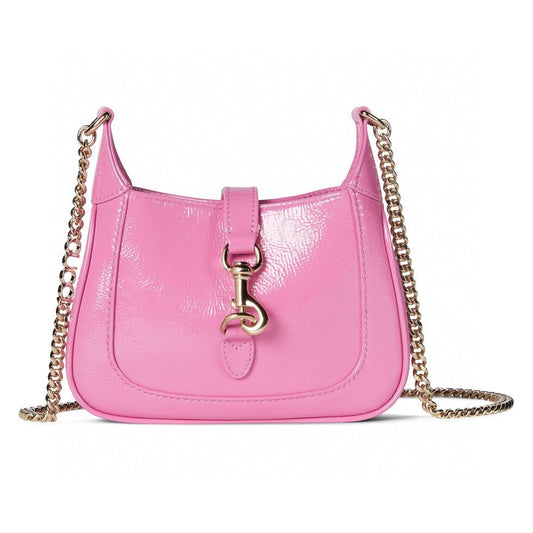 jackie notte pink chain cross shoulder handbag 782889