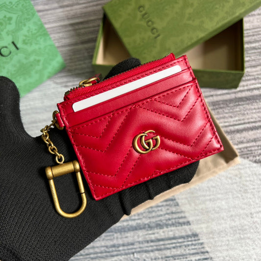 gg marmont series red 10cm small square zero wallet 627064 ¸´ÖÆ