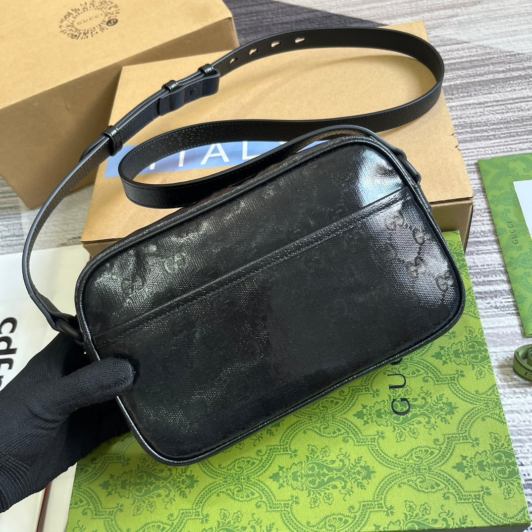 black crystal canvas mini shoulder backpack 760342