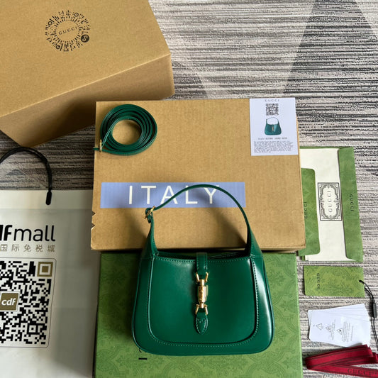 jackie 1961 green mini 19cm cross shoulder underarm bag 637091