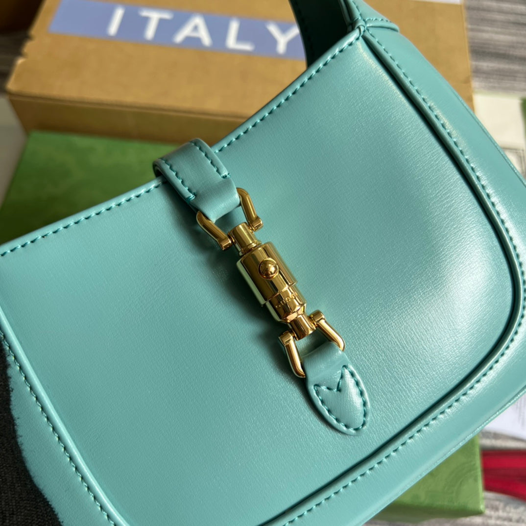 jackie 1961 mini 19cm blue cross shoulder underarm bag 637091