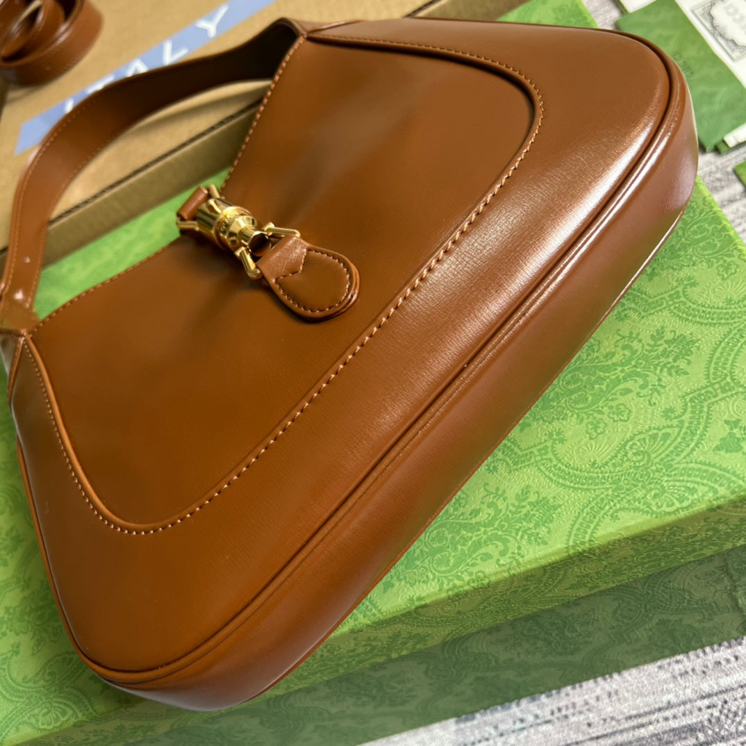 jackie 1961 series brown large 28cm underarm bag 636709
