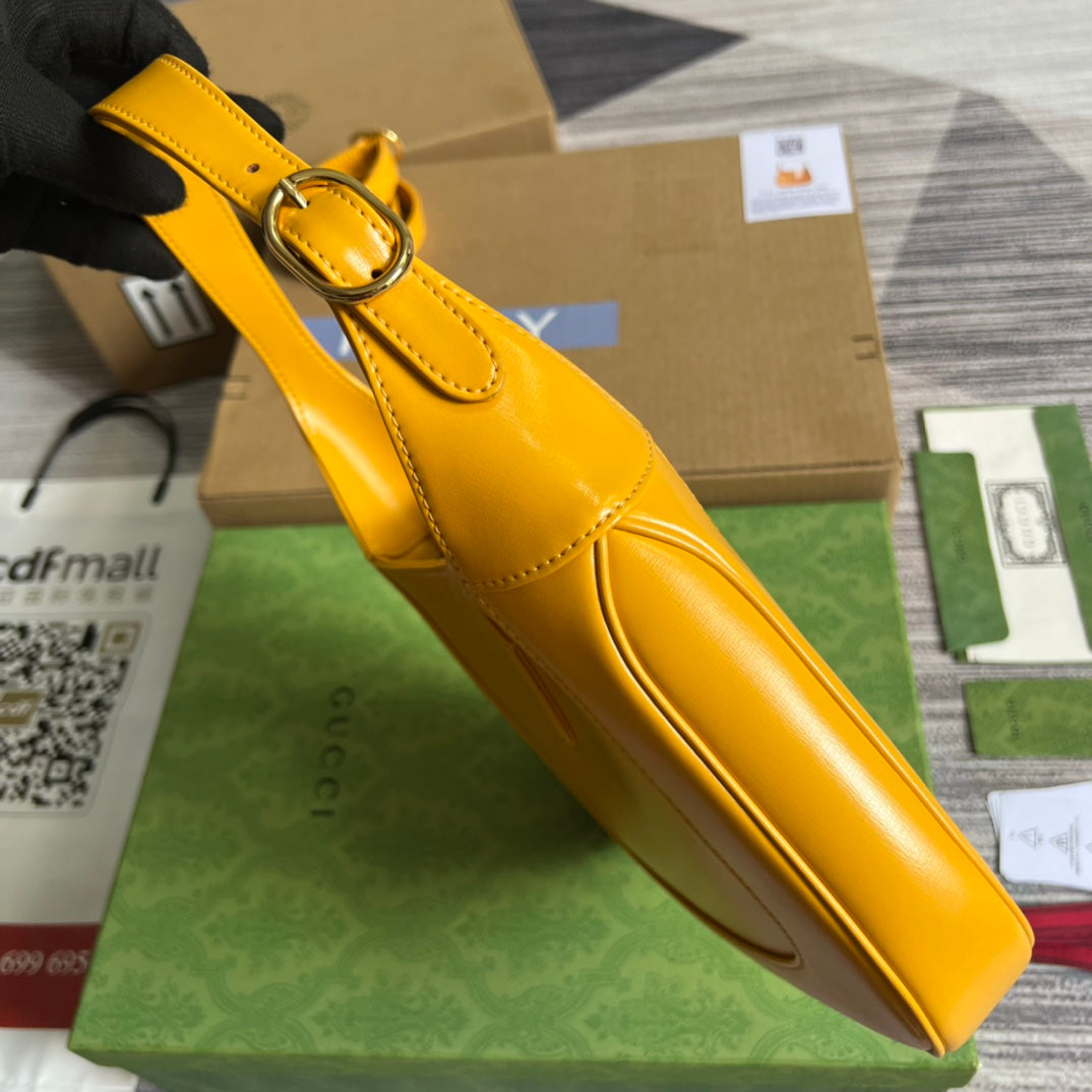 jackie yellow large 28cm cross shoulder handheld underarm bag 636709