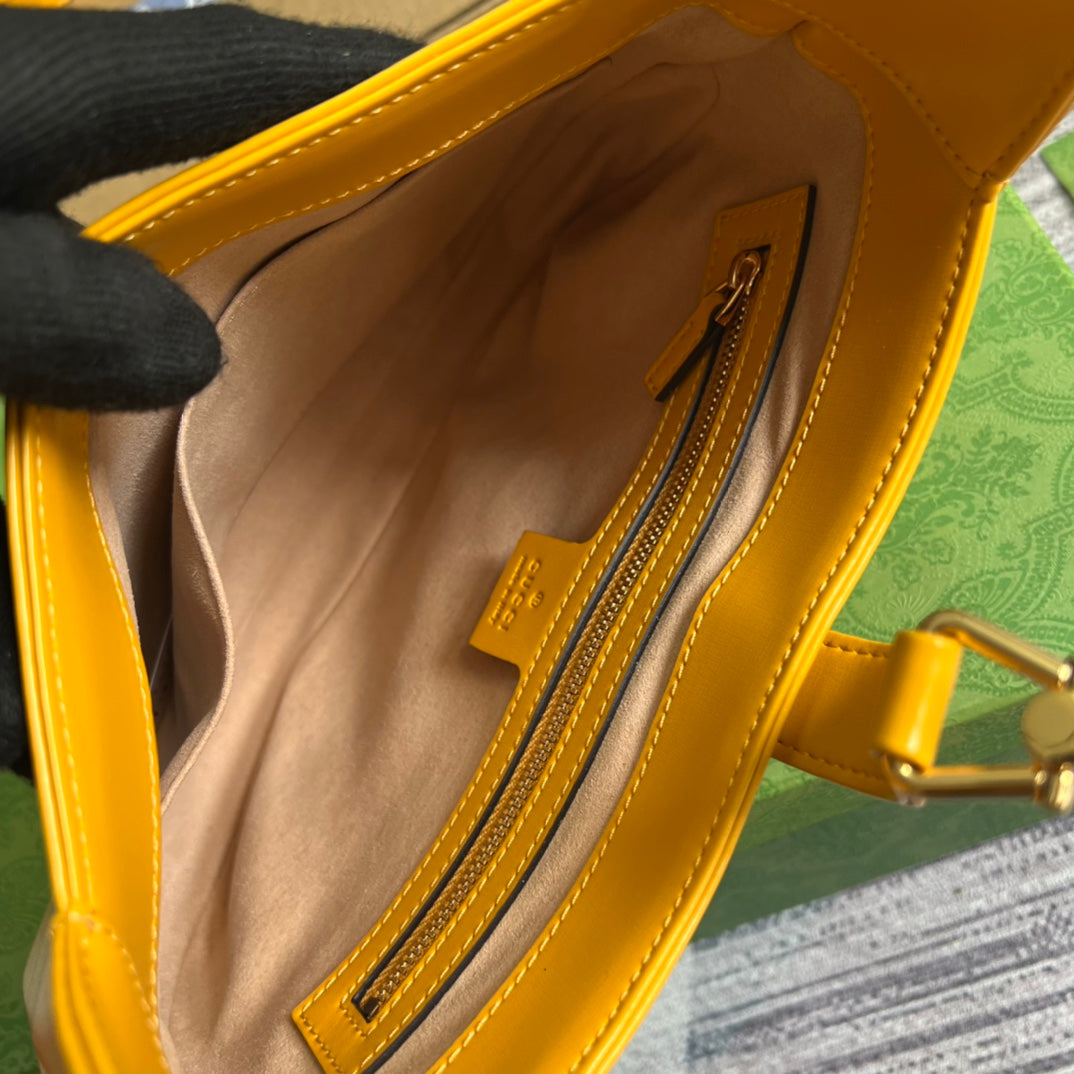 jackie yellow large 28cm cross shoulder handheld underarm bag 636709