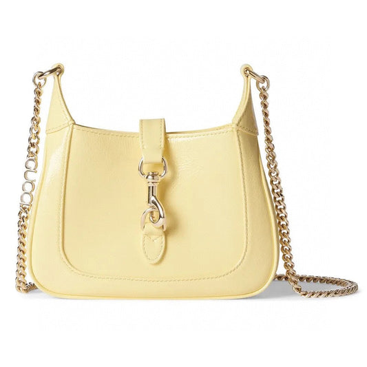 jackie chain yellow one shoulder crossbody mini shoulder backpack 782889