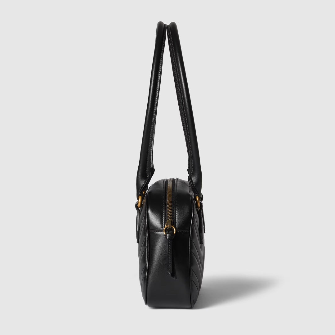 marmont single shoulder underarm crossbody black small handbag 795199