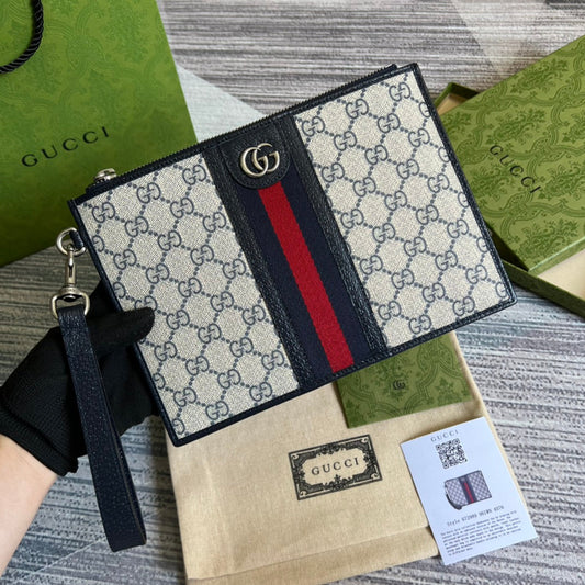 gg supreme underarm bucket crossbody handbag 672989