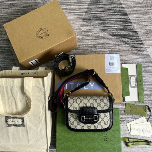 gg supreme buckle 1955 series handheld one shoulder underarm bag 658574
