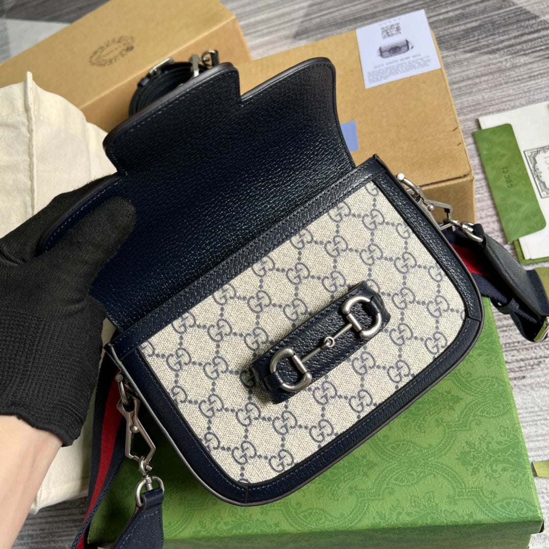 gg supreme buckle 1955 series handheld one shoulder underarm bag 658574