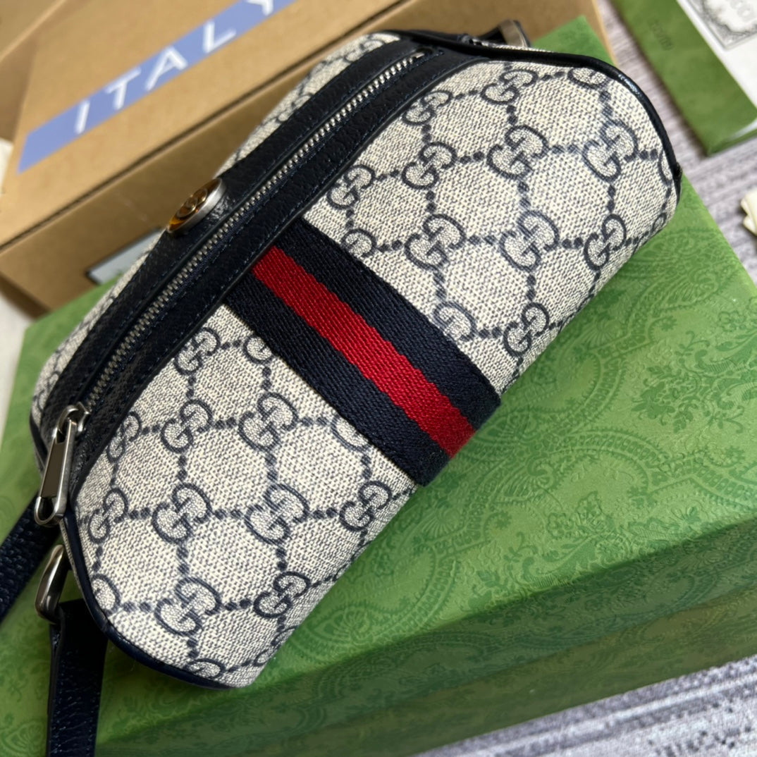gg ophidia blue shoulder underarm bag bst98