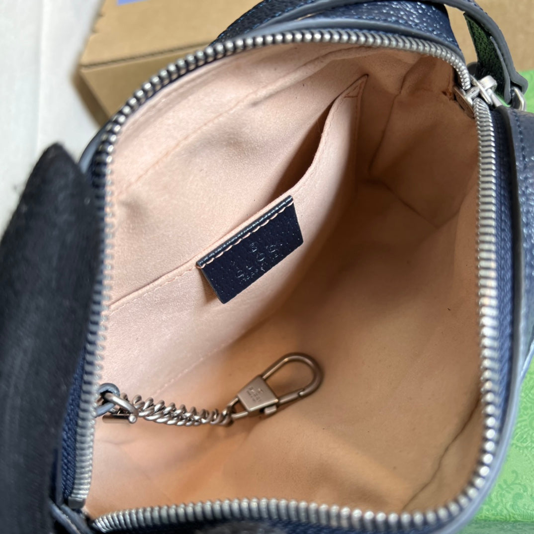 gg ophidia blue shoulder underarm bag bst98
