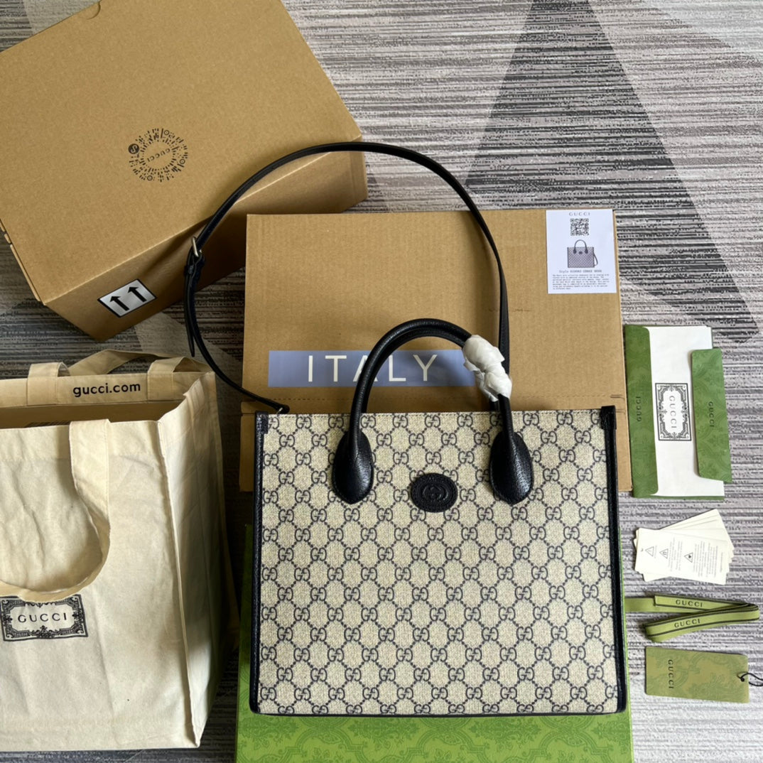 gg 31cm small blue handheld crossbody tote bag 659983