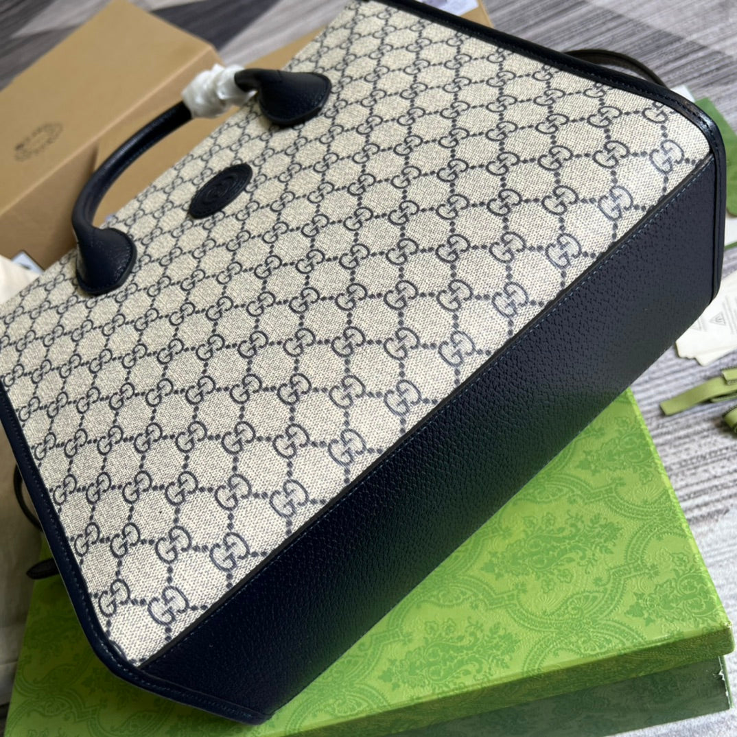 gg 31cm small blue handheld crossbody tote bag 659983