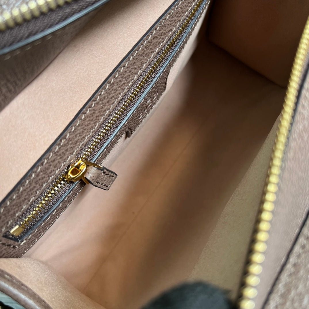 25cm ophidia brown handheld cross shoulder bag 693724