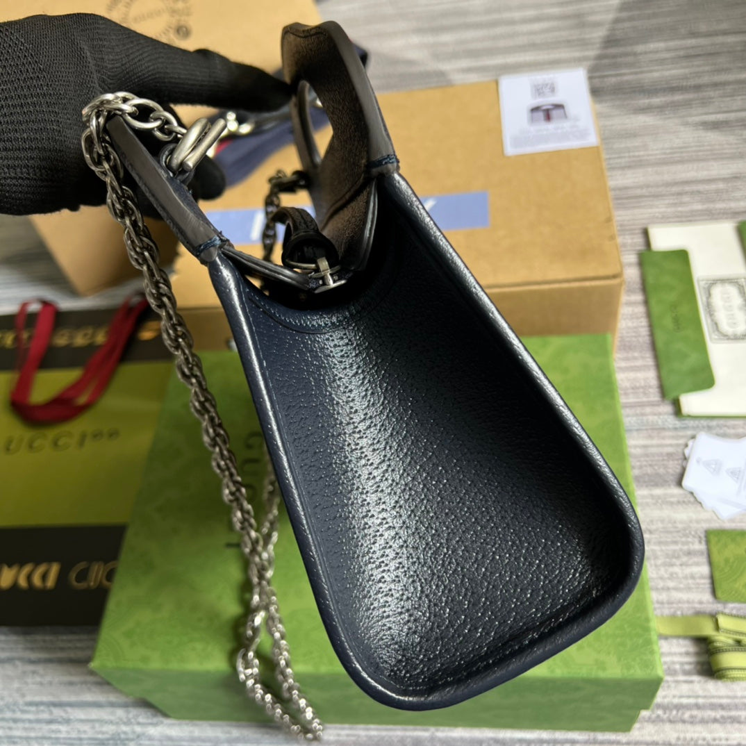 25cm ophidia blue handheld cross shoulder bag 693724