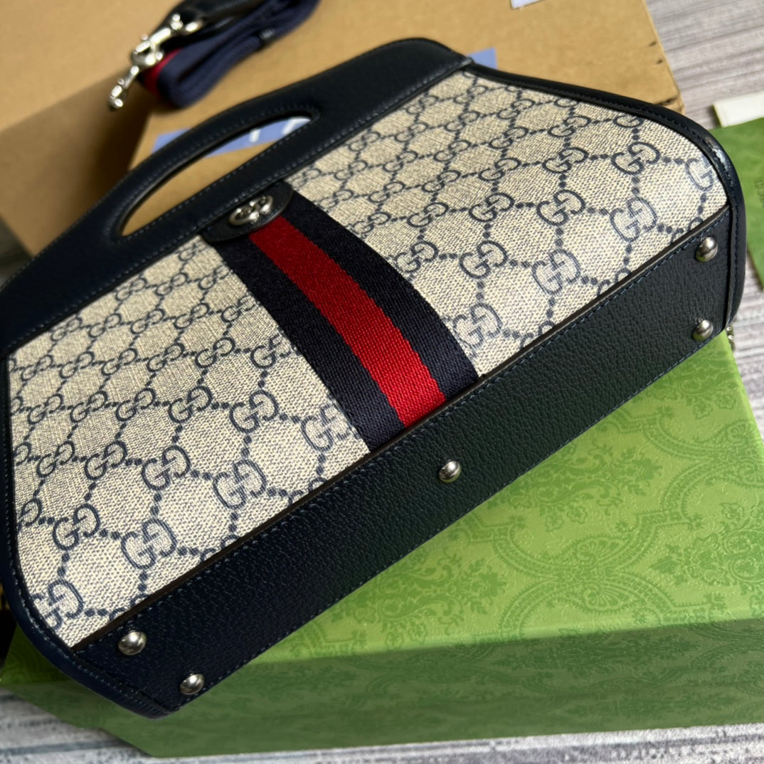25cm ophidia blue handheld cross shoulder bag 693724