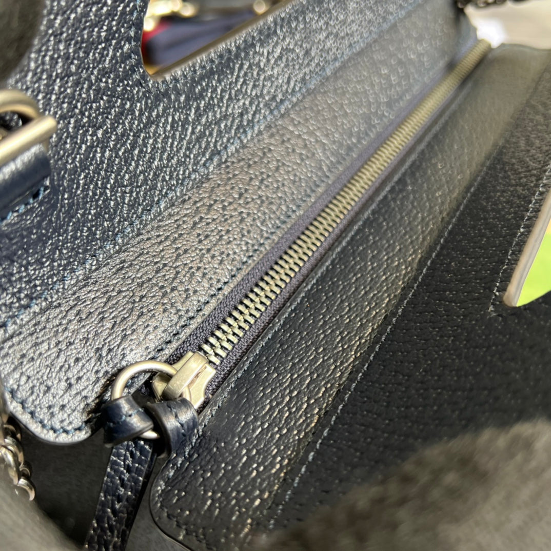 25cm ophidia blue handheld cross shoulder bag 693724
