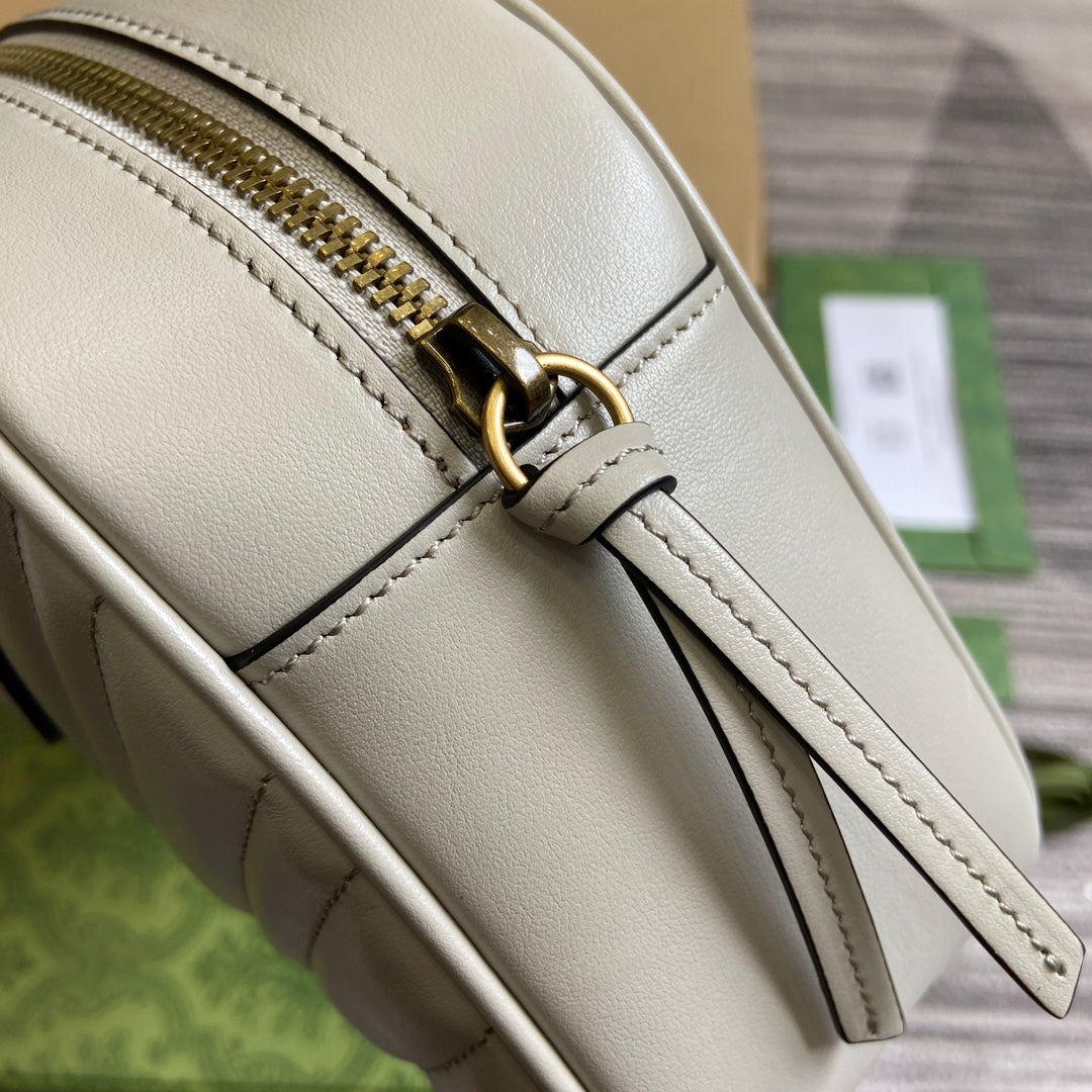 marmont series 35 5cm light gray crossbody single shoulder top handle bag 795218