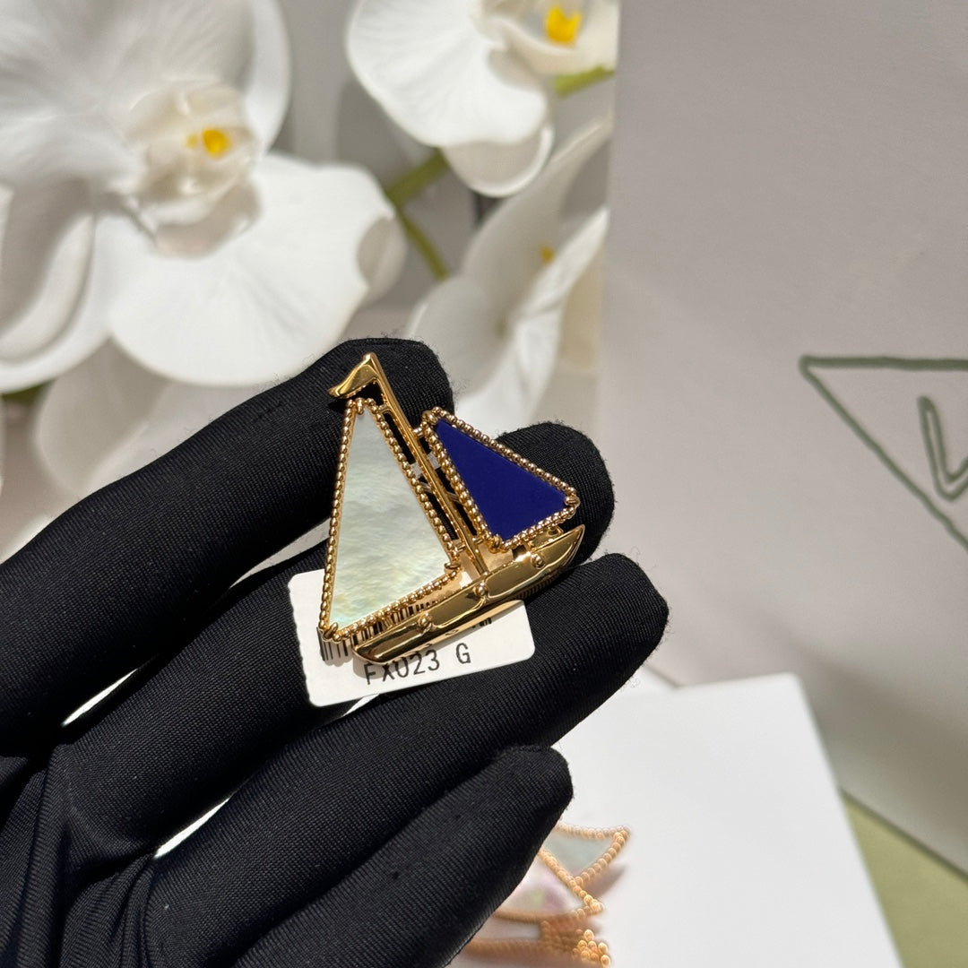 lucky animals starfish sailboat ocean brooch xzc27