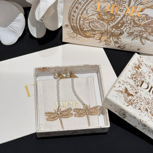 night herbarium pearl long tassel earrings ehc100