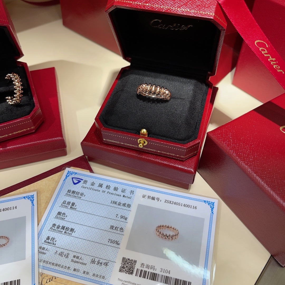 liuding 18k golden lingge couple ring jzc35